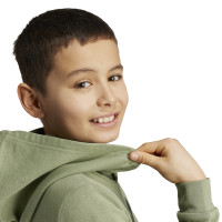 adidas Essentials Big Logo Sweat à Capuche Enfants Vert Olive Noir Blanc