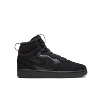 Nike Court Borough Mid 2 Sneakers Kids Zwart Donkergrijs
