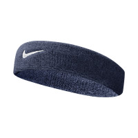 Nike Swoosh Bandeau Bleu Foncé Blanc