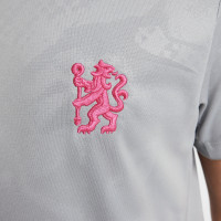 Nike Chelsea Pre-Match Maillot d'Entraînement 2024-2025 Enfants Gris Noir Rose