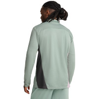 PUMA AC Milan Trainingstrui 1/4-Zip 2024-2025 Groen Grijs Lichtroze