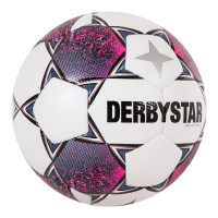 Ballon de football Derbystar Brillant Energy, taille 5, blanc, rose, noir