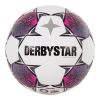 Ballon de football Derbystar Brillant Energy, taille 5, blanc, rose, noir