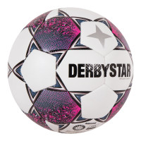 Ballon de football Derbystar Brillant Energy, taille 5, blanc, rose, noir