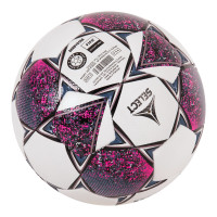 Ballon de football Derbystar Brillant Energy, taille 5, blanc, rose, noir