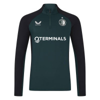 Survêtement Castore Feyenoord 1/4-Zip 2024-2025 Vert Foncé Noir