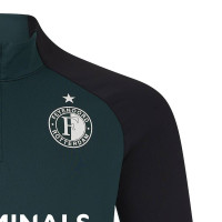Survêtement Castore Feyenoord 1/4-Zip 2024-2025 Vert Foncé Noir
