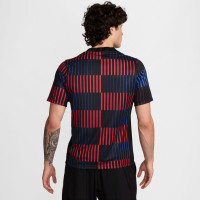 Nike FC Barcelona Pre-Match Trainingsshirt Zwart Blauw Rood