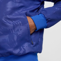 Nike Inter Milan Anthem Veste d'Entraînement Full-Zip 2024-2025 Bleu Foncé Bleu Doré