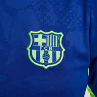 Nike FC Barcelona Pre-Match Trainingsshirt 2024-2025 Dames Blauw Lichtgroen