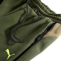 PUMA Borussia Dortmund Pumatech Trainingsbroek 2024-2025 Olijfgroen Donkergroen Geel