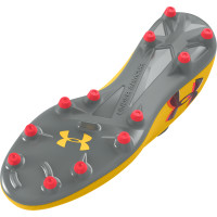 Under Armour Magnetico Pro 4.0 Gras Voetbalschoenen (FG) Geel Grijs Rood