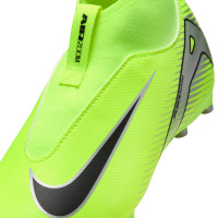 Nike Zoom Mercurial Superfly 10 Academy Gazon Naturel Artificiel Chaussures de Foot (MG) Enfants Néon Jaune Noir Argenté
