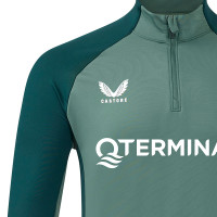 Haut d'entraînement Castore Feyenoord 1/4-Zip 2024-2025 Vert clair Vert foncé