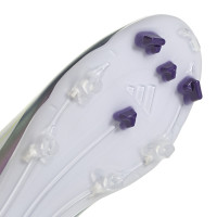 adidas F50 Messi League Gras / Kunstgras Voetbalschoenen (MG) Wit Paars Zwart