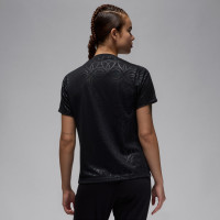 Nike Paris Saint-Germain x Jordan Pre-Match Trainingsshirt 2024-2025 Dames Zwart Rood Roze