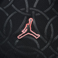 Nike Paris Saint-Germain x Jordan Pre-Match Trainingsshirt 2024-2025 Dames Zwart Rood Roze