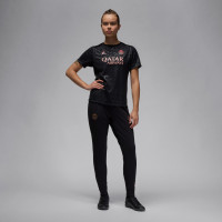 Nike Paris Saint-Germain x Jordan Pre-Match Trainingsshirt 2024-2025 Dames Zwart Rood Roze