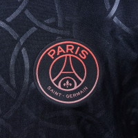 Nike Paris Saint-Germain x Jordan Pre-Match Maillot d'Entraînement 2024-2025 Enfants Noir Rouge Rose