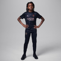 Nike Paris Saint-Germain x Jordan Pre-Match Maillot d'Entraînement 2024-2025 Enfants Noir Rouge Rose