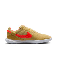 Nike Streetgato Chaussures de Foot Doré Orange Blanc