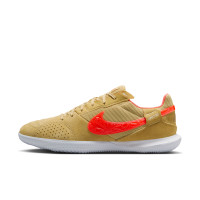 Nike Streetgato Chaussures de Foot Doré Orange Blanc