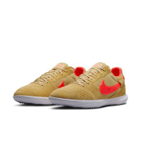 Nike Streetgato Chaussures de Foot Doré Orange Blanc