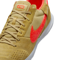 Nike Streetgato Chaussures de Foot Doré Orange Blanc
