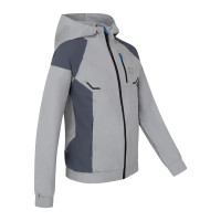 Cruyff Elite Jack Hooded Kids Grijs Donkergrijs Blauw