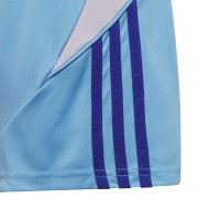 adidas Tiro 24 Voetbalbroekje Kids Lichtblauw Blauw Wit