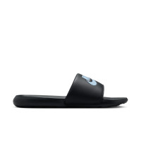 Nike Victori One Claquettes Noir Bleu Clair