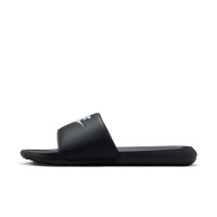 Nike Victori One Claquettes Noir Bleu Clair