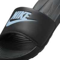 Nike Victori One Claquettes Noir Bleu Clair