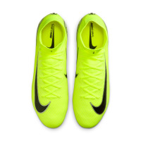 Nike Zoom Mercurial Superfly 10 Elite Crampons Vissés Chaussures de Foot (SG) Néon Jaune Noir Argenté