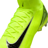 Nike Zoom Mercurial Superfly 10 Elite Crampons Vissés Chaussures de Foot (SG) Néon Jaune Noir Argenté