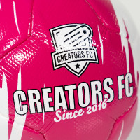 Creators FC Ballon de Foot Rose Blanc