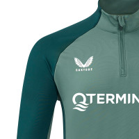 Castore Feyenoord Trainingspak 1/4-Zip 2024-2025 Dames Donkergroen Lichtgroen Wit