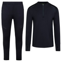 Cruyff Metabolic Survêtement 1/4-Zip Enfants Noir