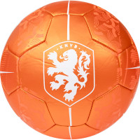 KNVB Metallic Voetbal Maat 5 Oranje Wit