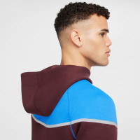 Nike Tech Fleece Sportswear Survêtement Bordeaux Bleu Clair Argenté Noir
