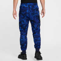 Nike Tech Fleece Sportswear Camo Pantalon de Jogging Bleu Bleu Foncé Noir