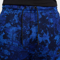 Nike Tech Fleece Sportswear Camo Pantalon de Jogging Bleu Bleu Foncé Noir