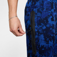 Nike Tech Fleece Sportswear Camo Pantalon de Jogging Bleu Bleu Foncé Noir