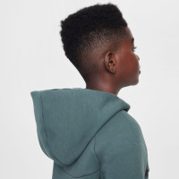 Nike Tech Fleece Sportswear Survêtement Enfants Vert Foncé Noir