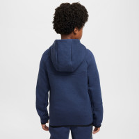 Nike Tech Fleece Sportswear Veste Enfants Bleu Foncé Noir
