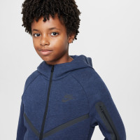 Nike Tech Fleece Sportswear Veste Enfants Bleu Foncé Noir