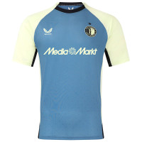 Chemise d'entraînement Castore Feyenoord 2024-2025 bleu jaune clair