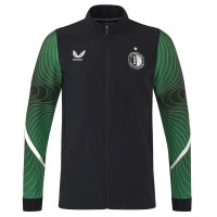 Veste d'entraînement Castore Feyenoord Anthem 2024-2025 noir vert blanc