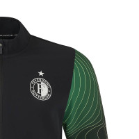 Veste d'entraînement Castore Feyenoord Anthem 2024-2025 noir vert blanc