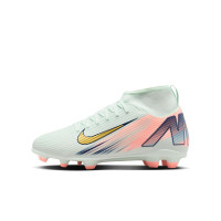 Nike Mercurial Vapor 16 Club MDS Gazon Naturel Gazon Artificiel Chaussures de Foot (MG) Enfants Vert Menthe Bleu Rose Doré